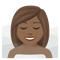 Woman in Steamy Room- Medium-Dark Skin Tone emoji on Emojione